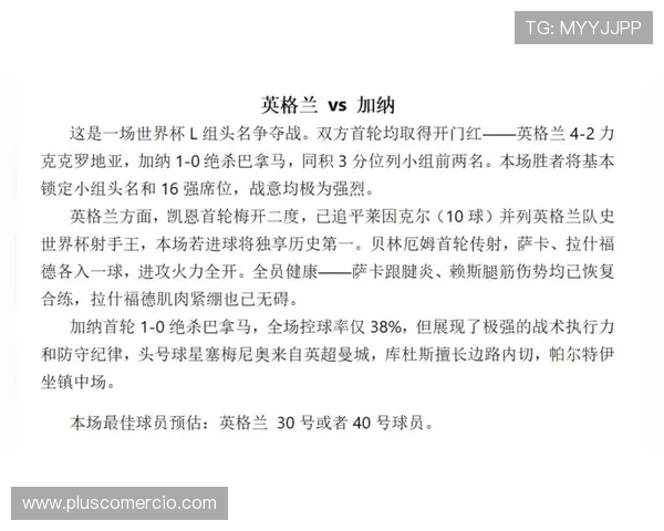 2026年世界杯英格兰与加纳队伍的核心球员名单及战术布局分析